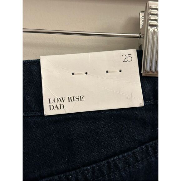 NWT WeWoreWhat Low Rise Dad Jeans 25 raw hem - Picture 6 of 13